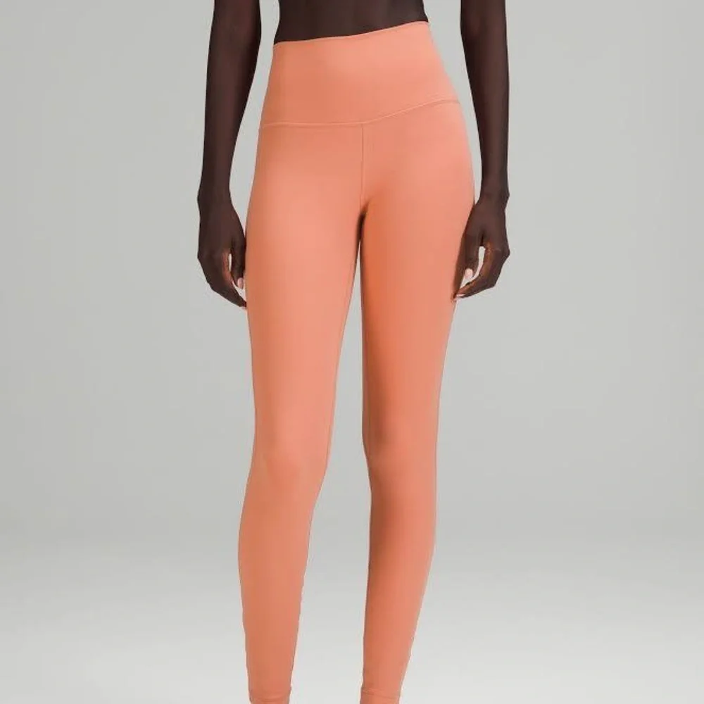 lululemon athletica High-Rise Leggings in Peach and Burgundy